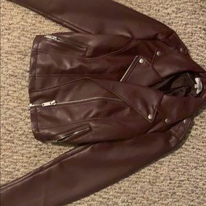 Charlotte Russe burgundy jacket